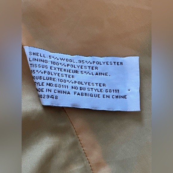 Tulle Houndstooth Flare Wool Blend Mid Pea Coat Size Small - Picture 8 of 9